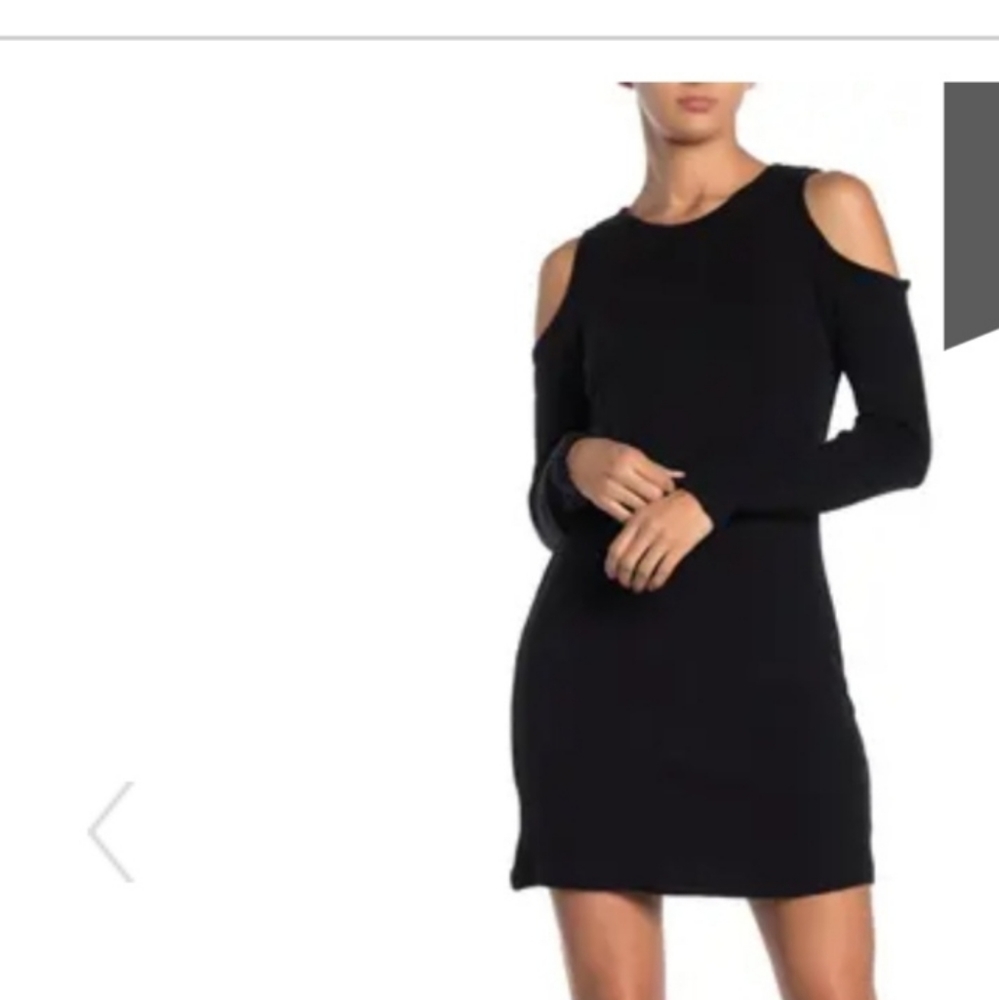Cold shoulder black dress by Papillon
